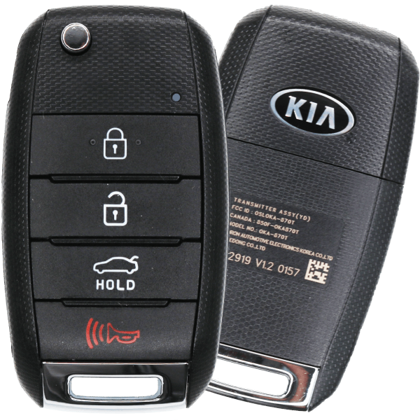 Kia 4 Button Flip Key Fcc OSLOKA-870T Pn 95430-A7400