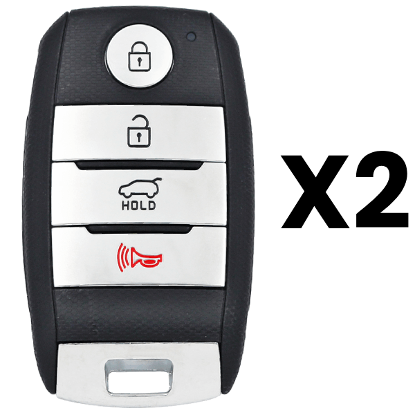 2014-2017 Kia 4-Button Smart Key Fob FCC SY5XMFNA04 Part number 95440-2T510 95440-1W101 Pack of 2 (AFTERMARKET)