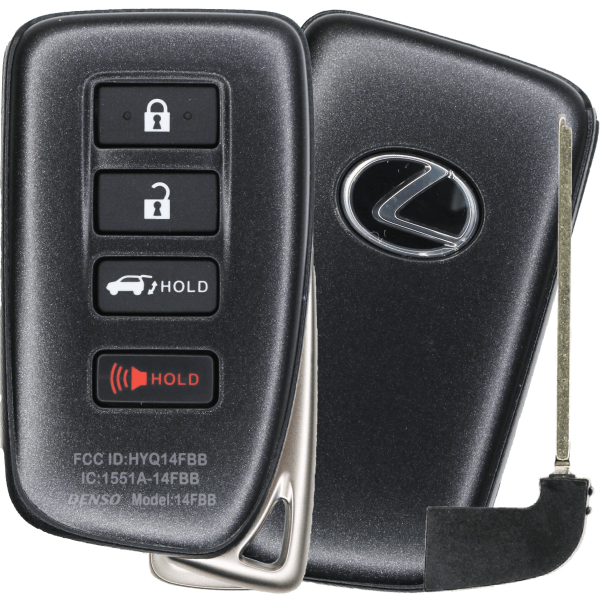Lexus 4 Button Proximity Remote Smart Key Fcc HYQ14FBB G Board 0010 Pn 89904-0E160