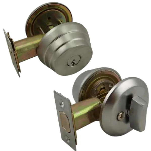 Single Cylinder Heavy Duty Deadbolt With Thumb Turn Satin Chrome US26D SC1