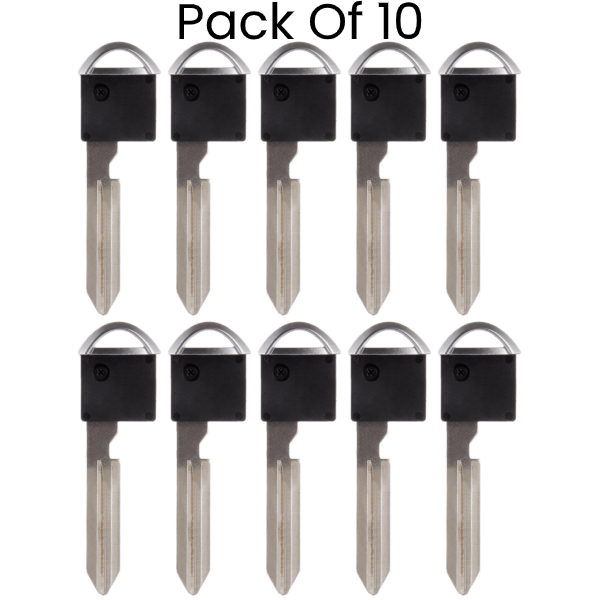 NI05 NI06 Nissan Infiniti Smart Prox Emergency Key Blade Pack Of 10