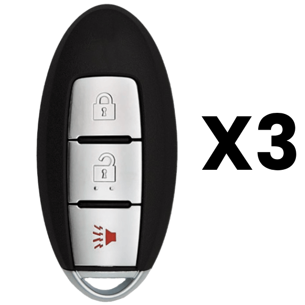 2014-2018 Nissan 3-Button Smart Key Fob FCC KR5S180144106 Part number 285E3-4CB1A 285E3-4CB1C Pack Of 3 (AFTERMARKET)