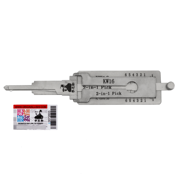 Original Lishi Kawasaki Bike KW16 2In 1 Pick Decoder Anti Glare