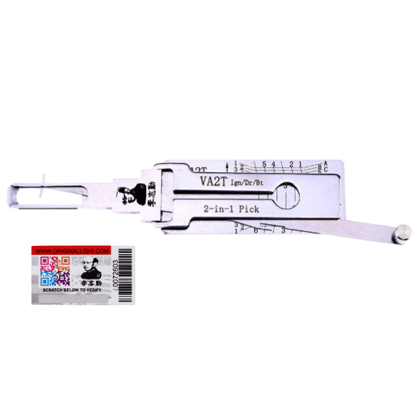 Original Lishi VA2T Laser Cut 2 In 1 Pick Door Trunk Anti Glare
