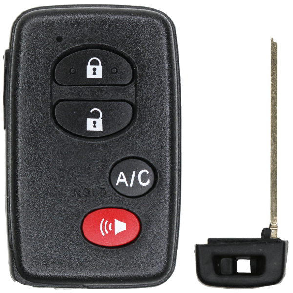 2010-2011 Toyota 4-Button Smart Key Fob FCC HYQ14AAB (E Board #3370) Part number 89904-47420 (AFTERMARKET)