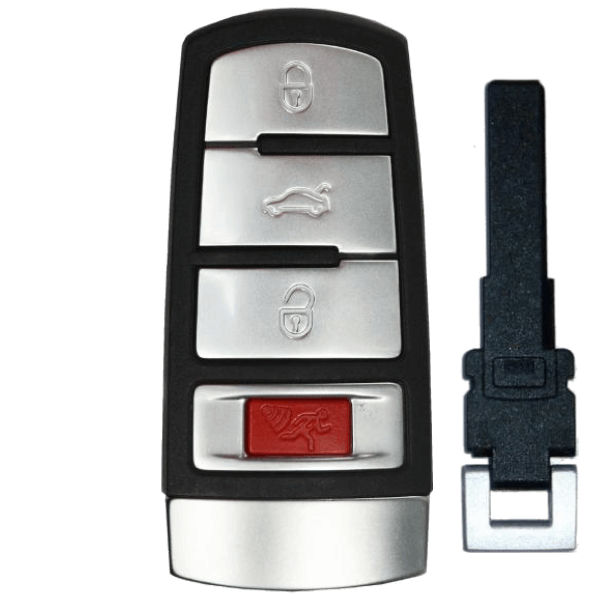 Volkswagen-4-Button-Proximity-Smart-Key-Fcc-NBG009066T-Pn-3C0-959-752-1-1.png 2006-2015 Volkswagen 4-Button Smart Key Fob FCC NBG009066T Part number 3C0 959 752 (AFTERMARKET) - Image 1