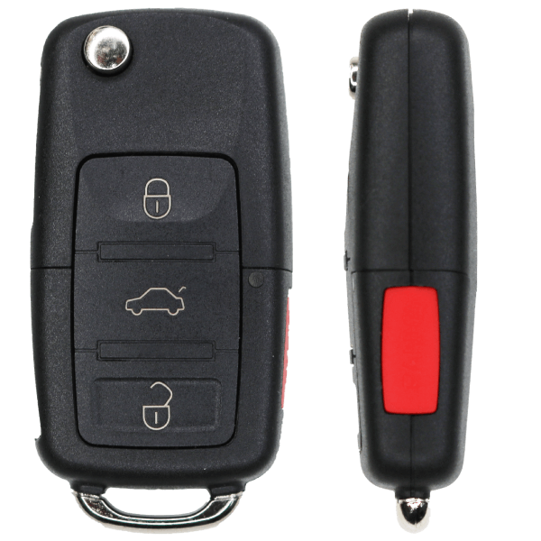 Volkswagen 4 Button Remote Flip Key Fcc 1J0959753AM  Pn NBG735868T