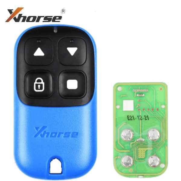 Xhorse Garage Remote Key 4 Buttons Blue XKXH04EN