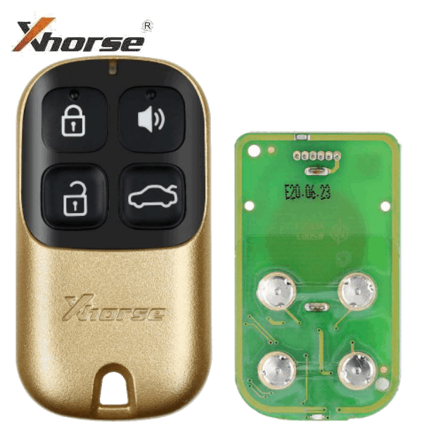 Xhorse Universal Wire Remote Key 4 Buttons Golden Style XKXH02EN