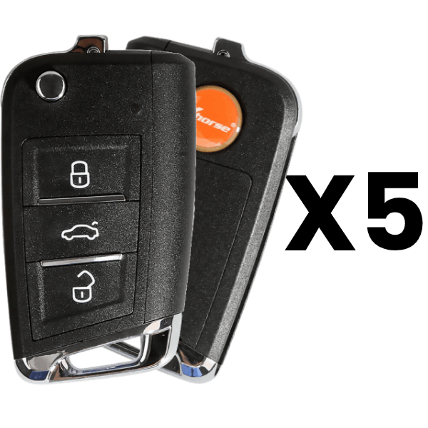Xhorse VW MQB Smart Proximity Remote Key 3 Buttons Pn XSMQB1EN Pack Of 5