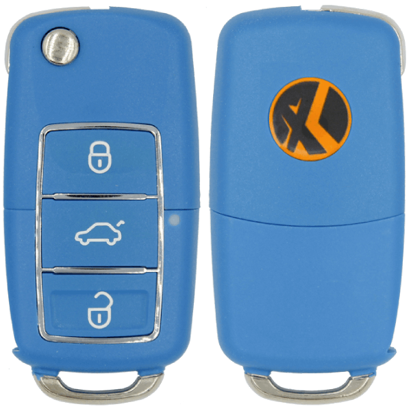 Xhorse Volkswagen Type 3 Button Wired Universal Remote Flip Key Pn XKB503EN