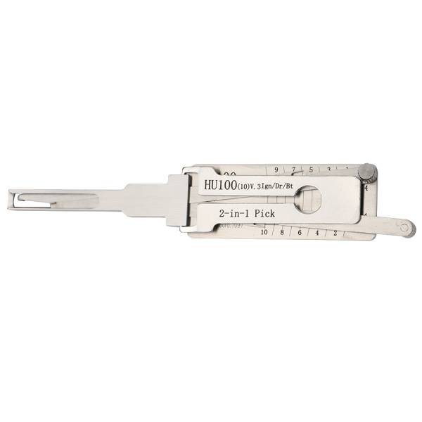 Lishi HU100 GM 10 Cuts 2-IN-1 Pick Ignition Door Trunk Anti Glare