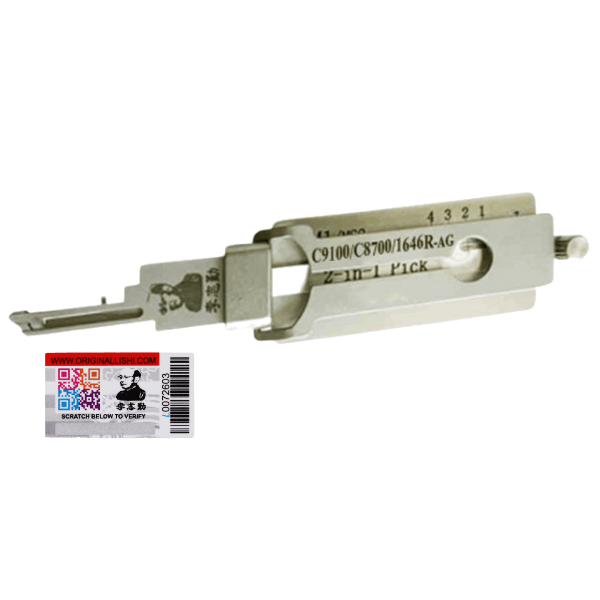 Original Lishi National CompX C9100/C8700/1646R 2-in-1 (AG)