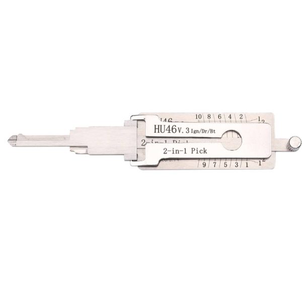 LISHI - HU46 Keyway GM 2 in 1 Pick & Decoder Flat 10 Cut