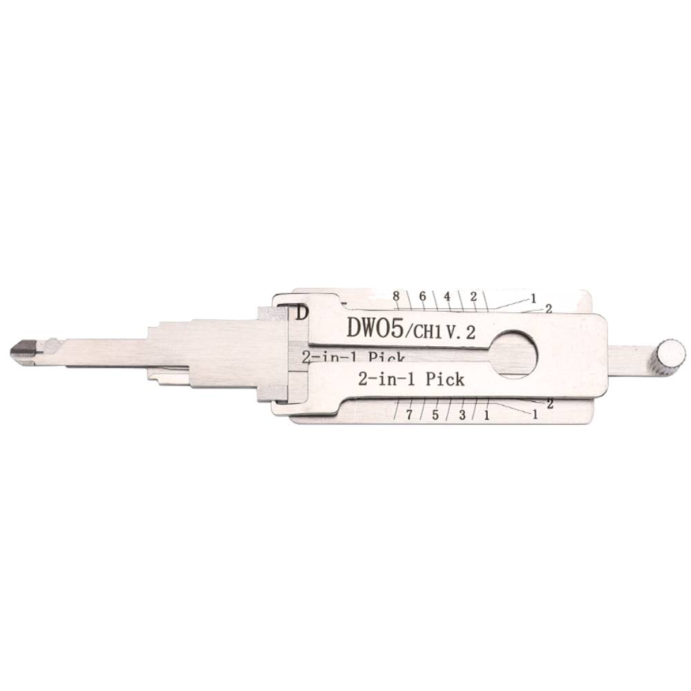 Lishi CH1 DW04 DW05 GM 2 Track 2 In 1 Pick & Decoder