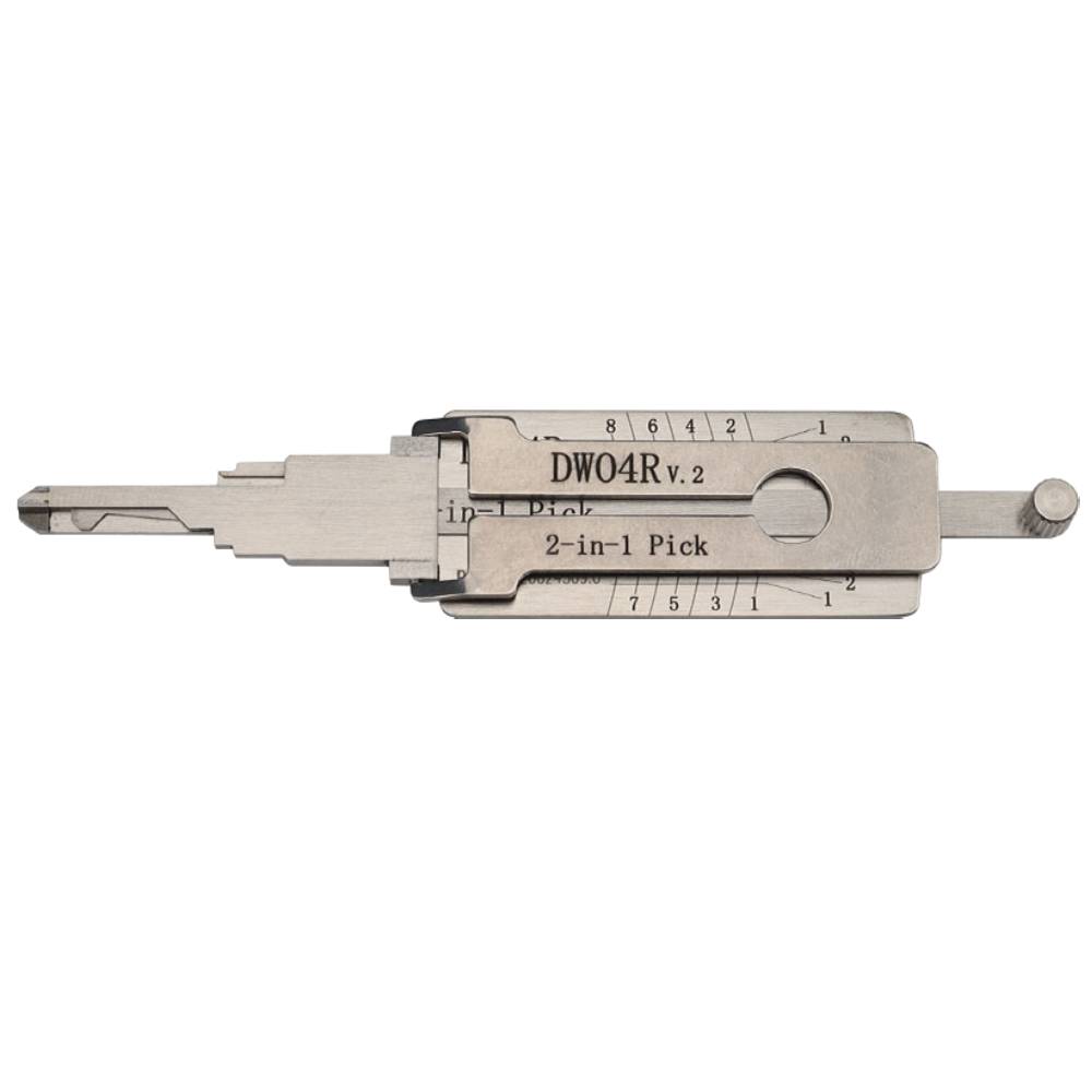 Lishi DW04R V2 2 In 1 Pick Door Trunk Anti Glare