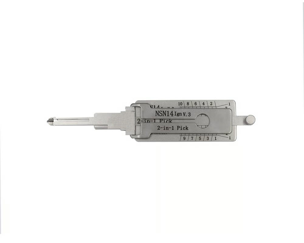 Lishi NSN14 V.3 Nissan Infiniti 10-Cut 2 in 1 Pick & Decoder IGN AG Lishi NSN14 V.3 Nissan Infiniti 10-Cut 2 in 1 Pick & Decoder IGN AG