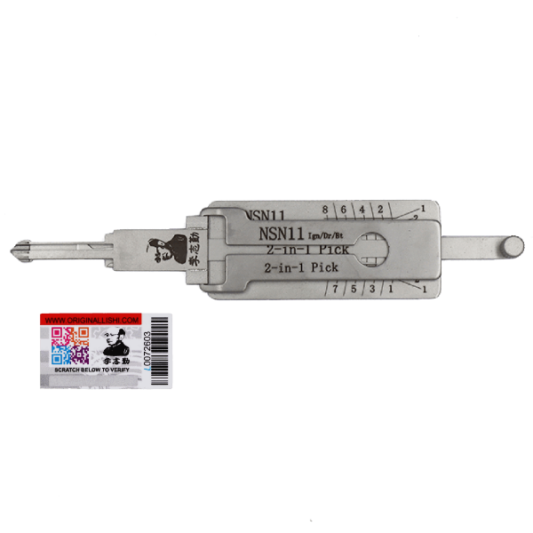 Original Lishi Nissan Infiniti NSN11 DA25 DA31 2 In 1 Decoder And Pick AG