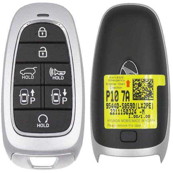 2022 Hyundai Palisade 7 Button Smart Key Fcc TQ8-FOB-4F28 TQ8FOB4F28 Pn 95440-S8590 95440S8590 (OEM) 2022 Hyundai Palisade 7 Button Smart Key Fcc TQ8-FOB-4F28 TQ8FOB4F28 Pn 95440-S8590 95440S8590 (OEM)