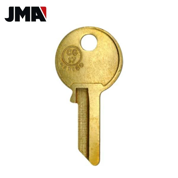 JMA CG17 KP1 1041Y Chicago Cabinet Key - Brass (JMA-CHI-13DE)