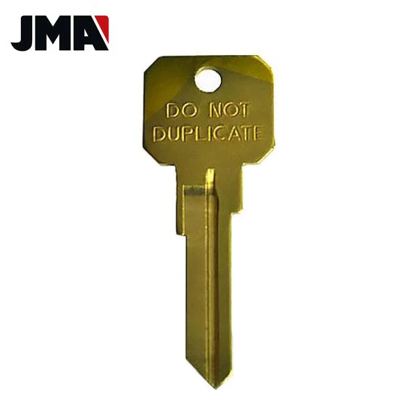 JMA Kwikset Key KW1 (Do Not Duplicate) Blanks - Brass