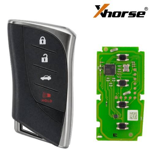 Xhorse Lexus XM38 Smart Key 4D 8A 4A All In One With Key Shell Sedan Supports Rewrite XSTO01EN