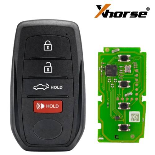 Xhorse Toyota XM38 Smart Key 4D 8A 4A All In One With Key Shell 4 Button Supports Rewrite XSTO01EN