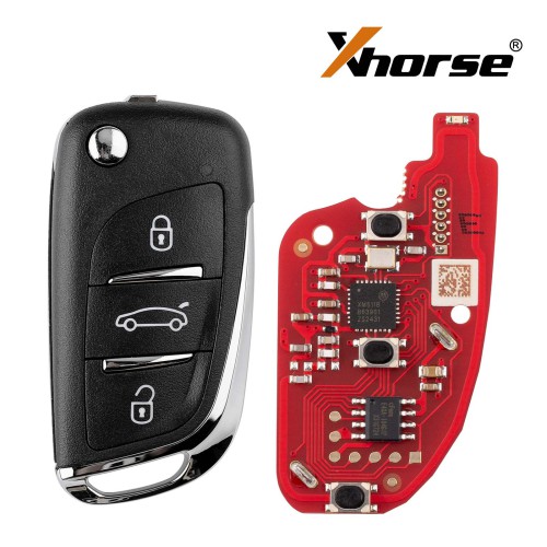 Xhorse VVDI Key Tool VVDI2 Wire Flip Remote Key 3 Button XKDS20EN
